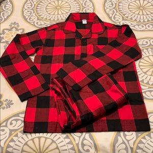 Boys Old Navy Buffalo Plaid Pajama Set
